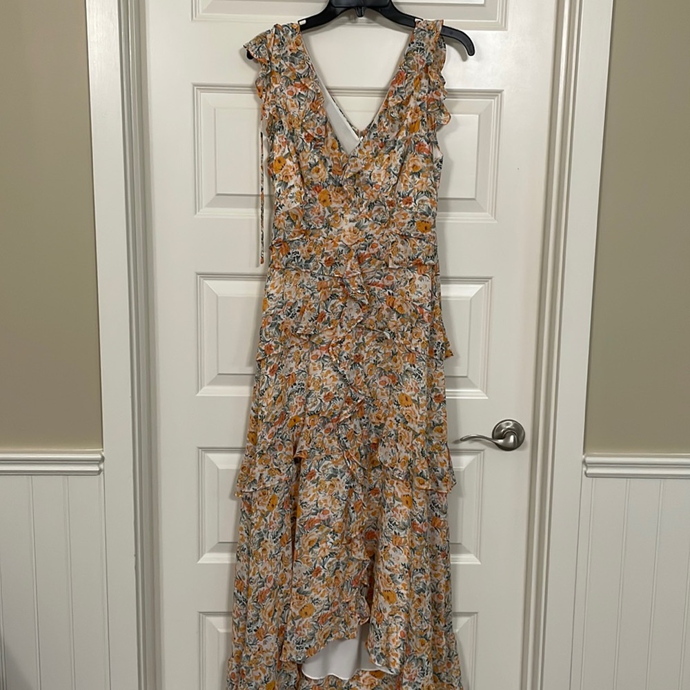 ASTR the Label floral ruffled maxi dress